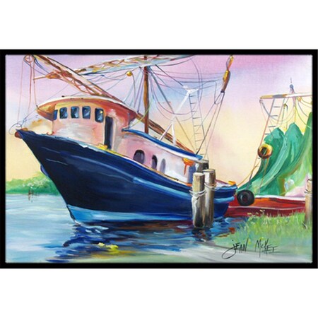Carolines Treasures Shrimper Southern Star Indoor and Outdoor Mat- 18 x 27 in. JMK1078MAT